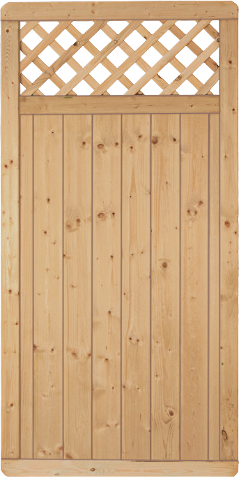 Classic-Senkrecht Sichtschutzelement mit Rankgitter, gerade, kdi - B 90 x H 180 cm