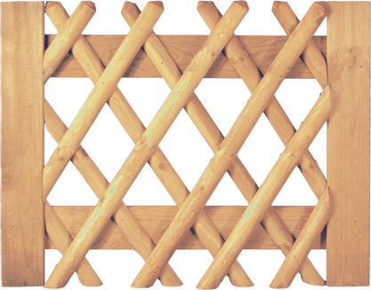 Jägerzaun-Einzeltor B 100 x H 80 cm, Lattenbreite 55 mm