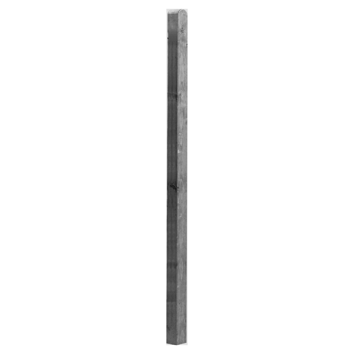 NIGHTLINE Pfosten 9 x 9 x 190 cm, Kopf gerundet, dunkelgrau