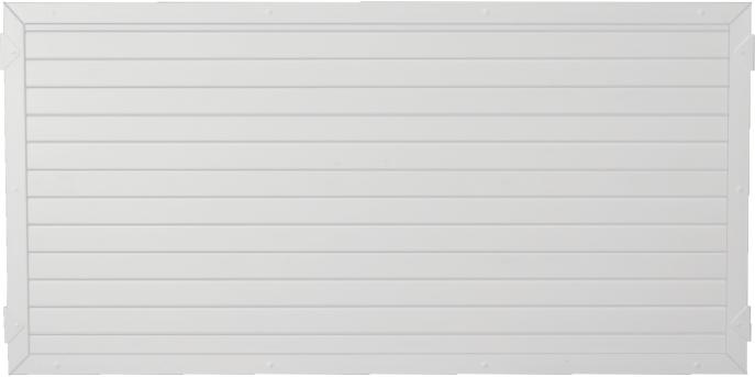Lightline Kunststoff-Zaunelement 180x90 cm weiß