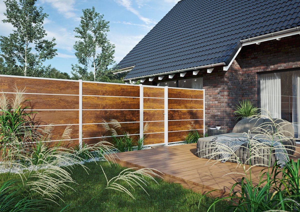 FARÖ HPL-Steckzaun-Lamelle DEKO-ROST 6x329x1792 mm