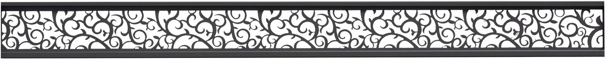 ECOSTECK-Gitterfüllung Ranken Alu anthrazit 2x14x180 cm