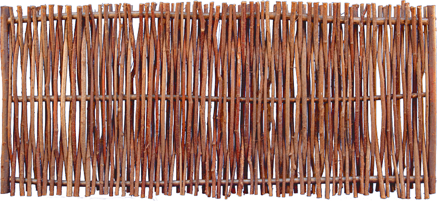 PEDRO Haselnusszaun 180 x 80 cm mit seitlichem Rahmen