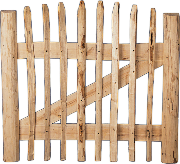 ROLLO Lattenzauntor aus Hasel-Holz, Breite 100 cm