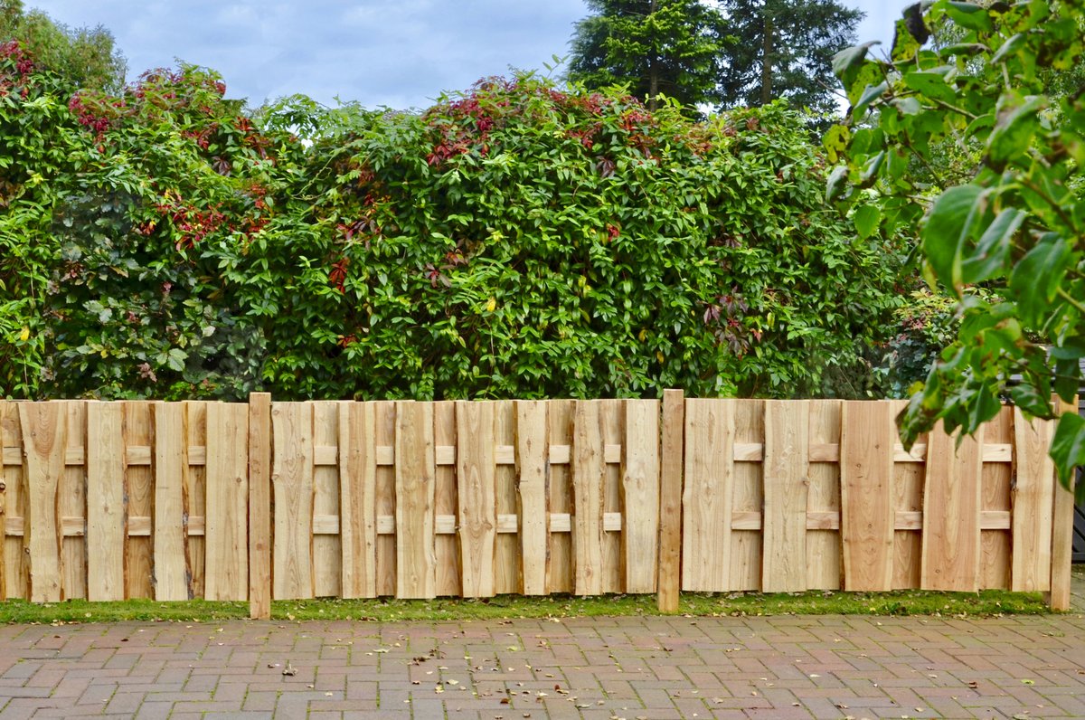 JÜTLAND Zaunelement Lärche sägerau, 180 x 90 cm, von T&J