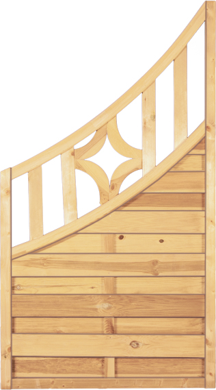 OLYMP Abschlusselement mit Unterbogen, kdi - B 90 x 160/90 cm