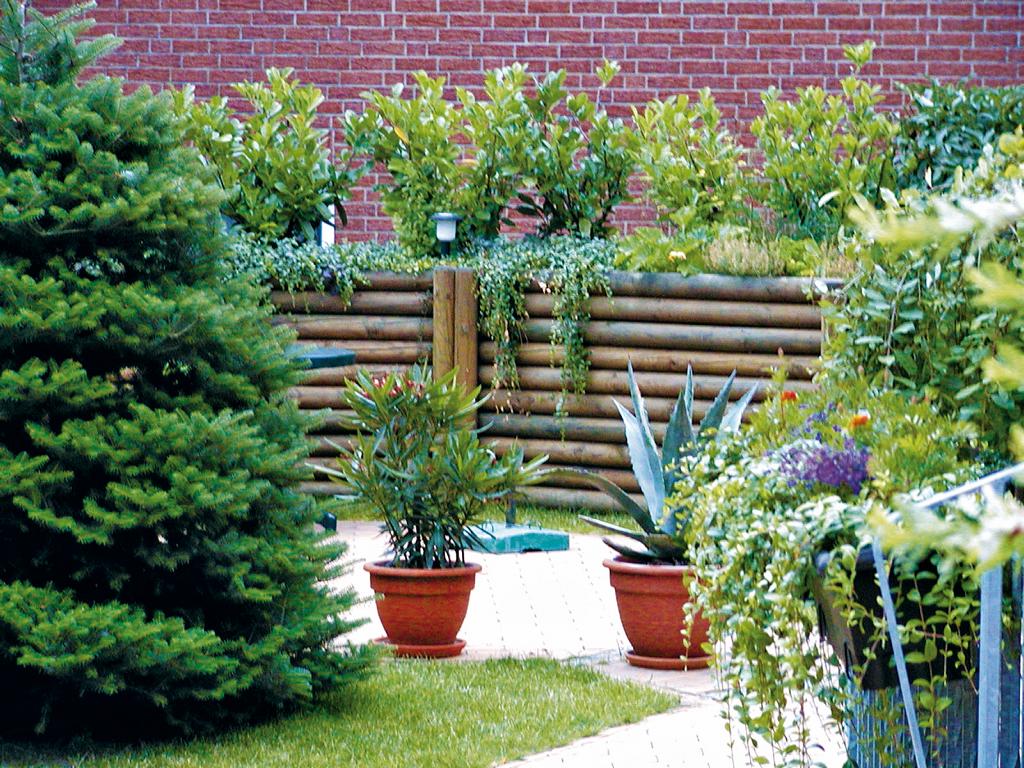 Palisade grün 10 x 50 cm gefräst, gefast