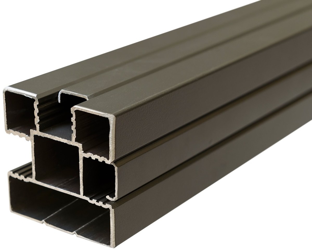 Steckzaun-Pfosten Alu ANTHRAZIT 68x68x1800 mm von T&J