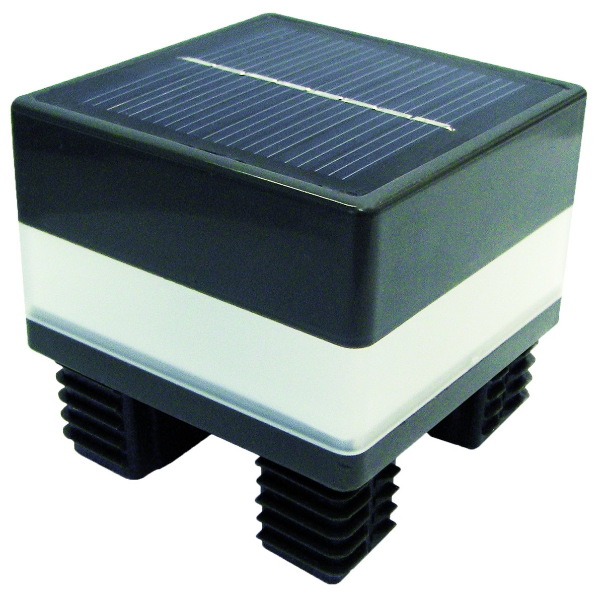 LED-Solarpfostenkappe 68x68 mm für Steckzaunpfosten
