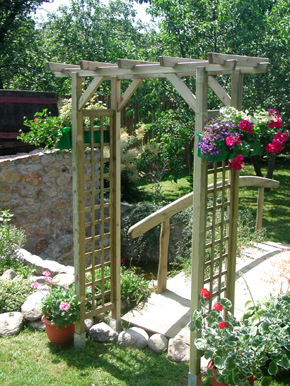 CLEMATIS Eingangspergola gerade, kdi-grün - 160x210 cm