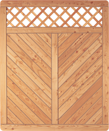 SKAGEN Sichtschutzelement 150x180 cm mit Rankgitter, Lärche, von T&J