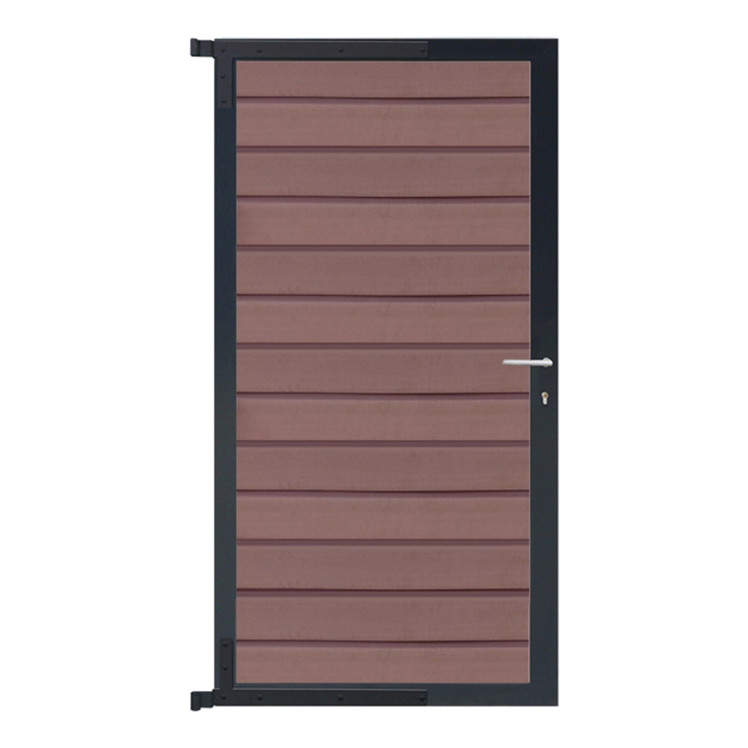 WOLLBACH Tor-Set 90x175 cm WPC/Aluminium-Rahmen