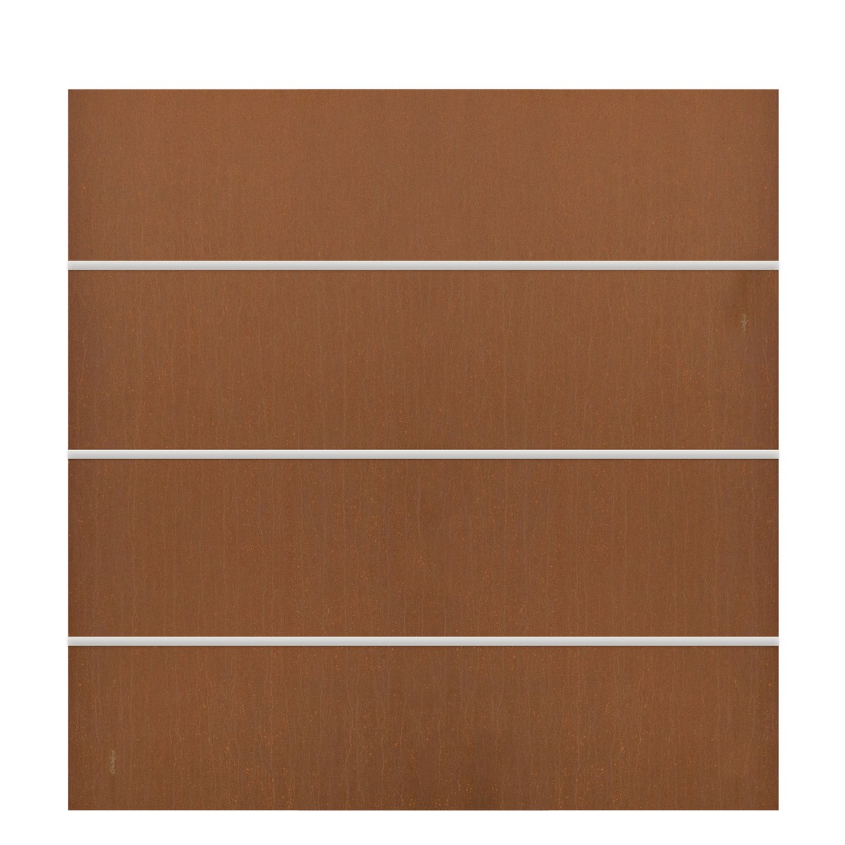 SYSTEM BOARD XL Sichtschutz Corten-Stahl 178 x 180 cm rost Zaun-Set (ohne Pfosten) 