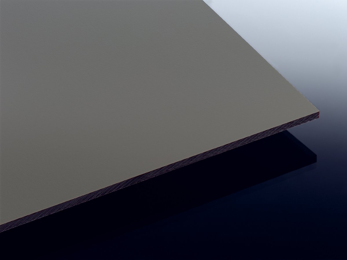 HPL-Balkonverkleidung TEJEPLAN Schichtstoffplatte 2235 grau NC (ähnl. RAL 7037), 2800x1300x6 mm