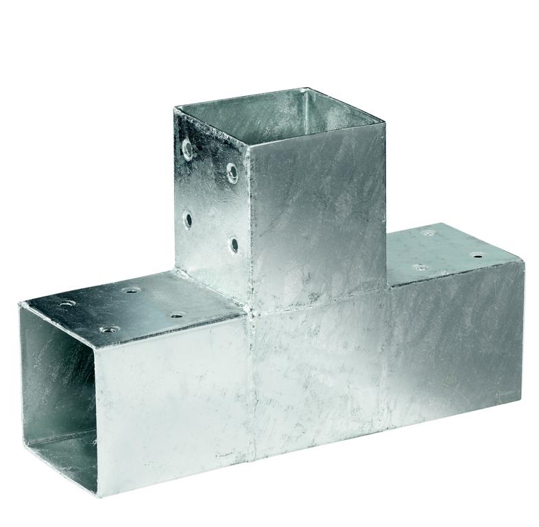 QUATRO-Steckverbinder Mitte einfach (30.5 x 20 x 9 cm) für 9x9cm Pfosten