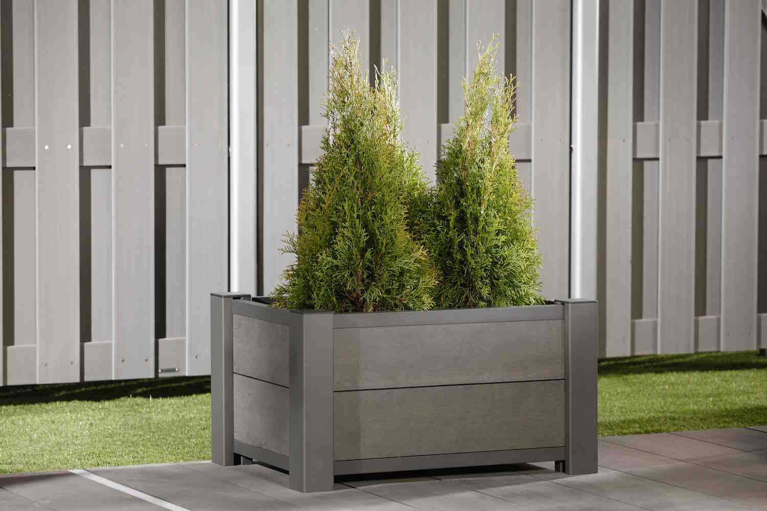 System WPC Pflanzkasten 72x 52 x 40 cm Dekor/anthrazit