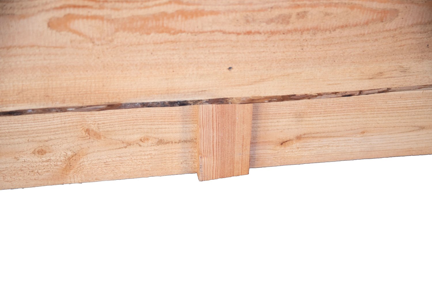 LOLLAND Bretterzaun-Element sägerau 180 x 180 cm drehbar, Lärche roh