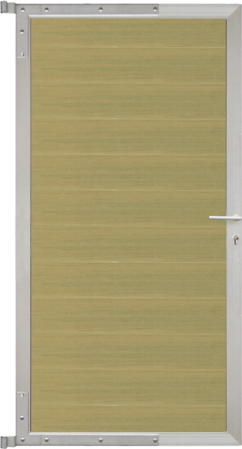 ELSKOP Tor-Komplettset 90x173 cm WPC/Alurahmen