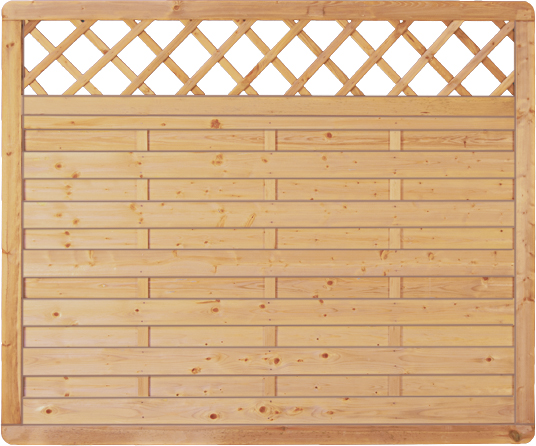 AVANTGARDE Sichtschutzelement gerade, mit Rankgitter - B 180 x H 150 cm