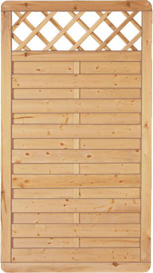 AVANTGARDE Sichtschutzelement gerade, mit Rankgitter - B 100 x H 180 cm