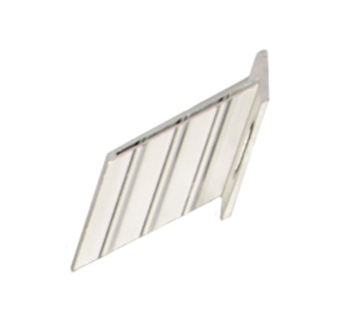 ECO Zaunhalter Set 7 Stück für ein Schräg-Element, silber