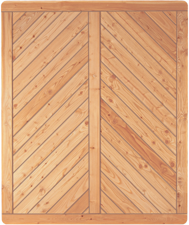 SKAGEN Sichtschutzzaun 150x180cm, Lärche roh, geschlossen