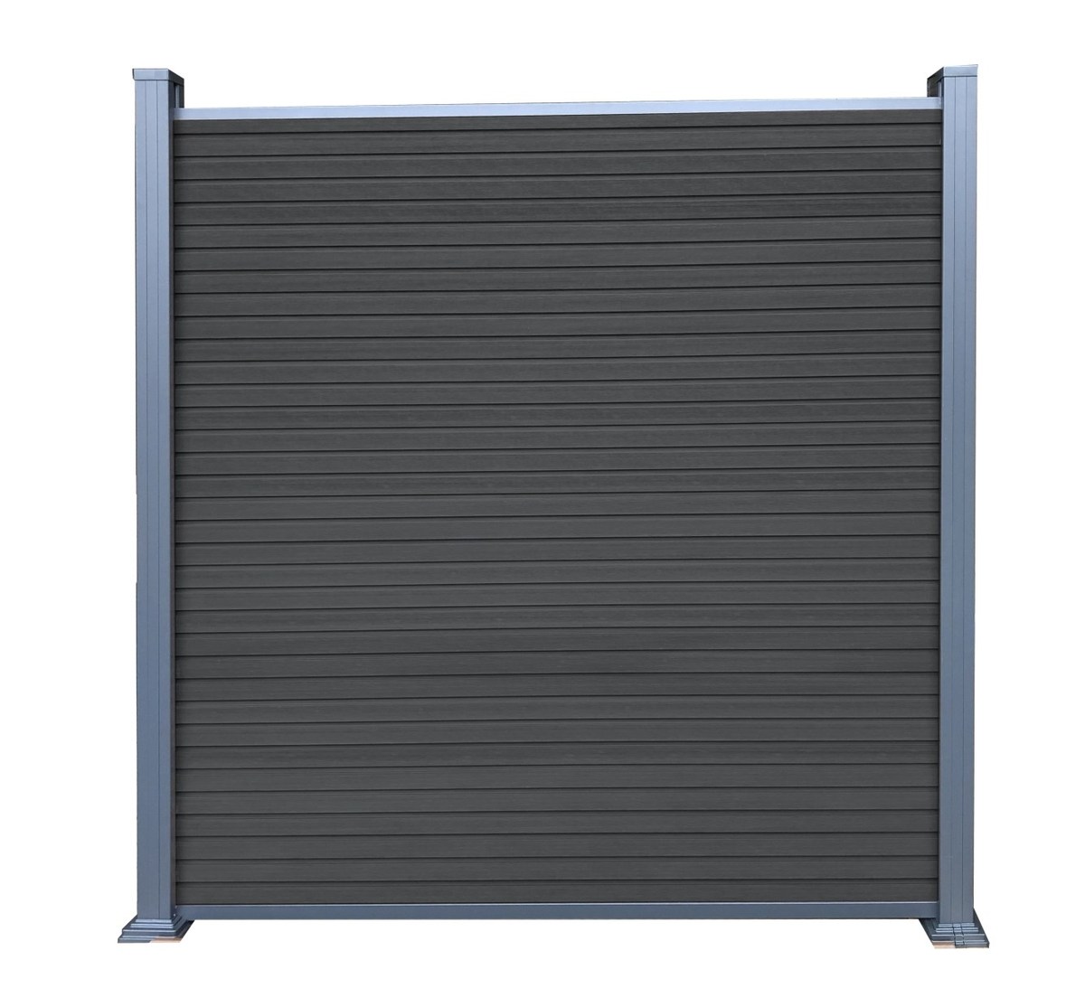 WAREN WPC-Steckzaun-Set 175x180 cm Farbe CHARCOAL