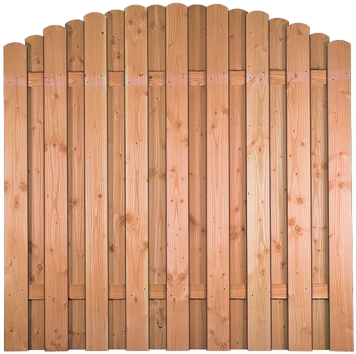 BASENO Douglasie-Zaun Bogen 180x180/160 cm