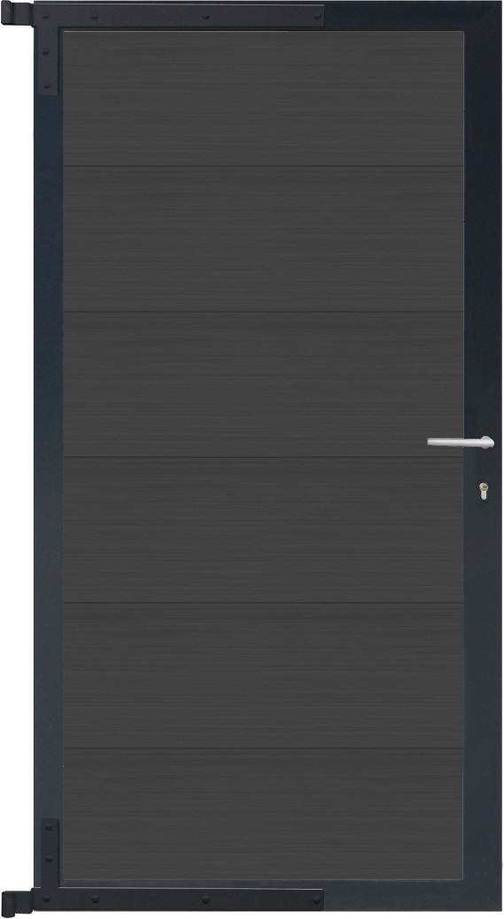 MAX-XL Tor-Komplettset 90x173 cm, WPC/Alurahmen