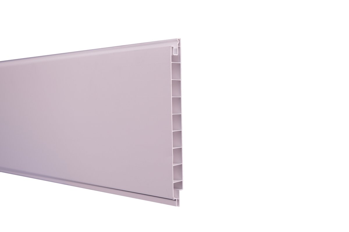 LIGHTLINE Steckzaun Nut- und Federprofil Kunststoff weiß, 17x200x1800mm