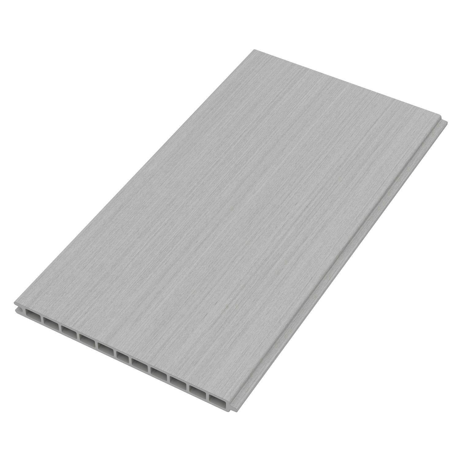 MAX-XL Steckzaun-Set für 1 WPC-Zaunfeld 175x172 cm smoke white, coextrudiert