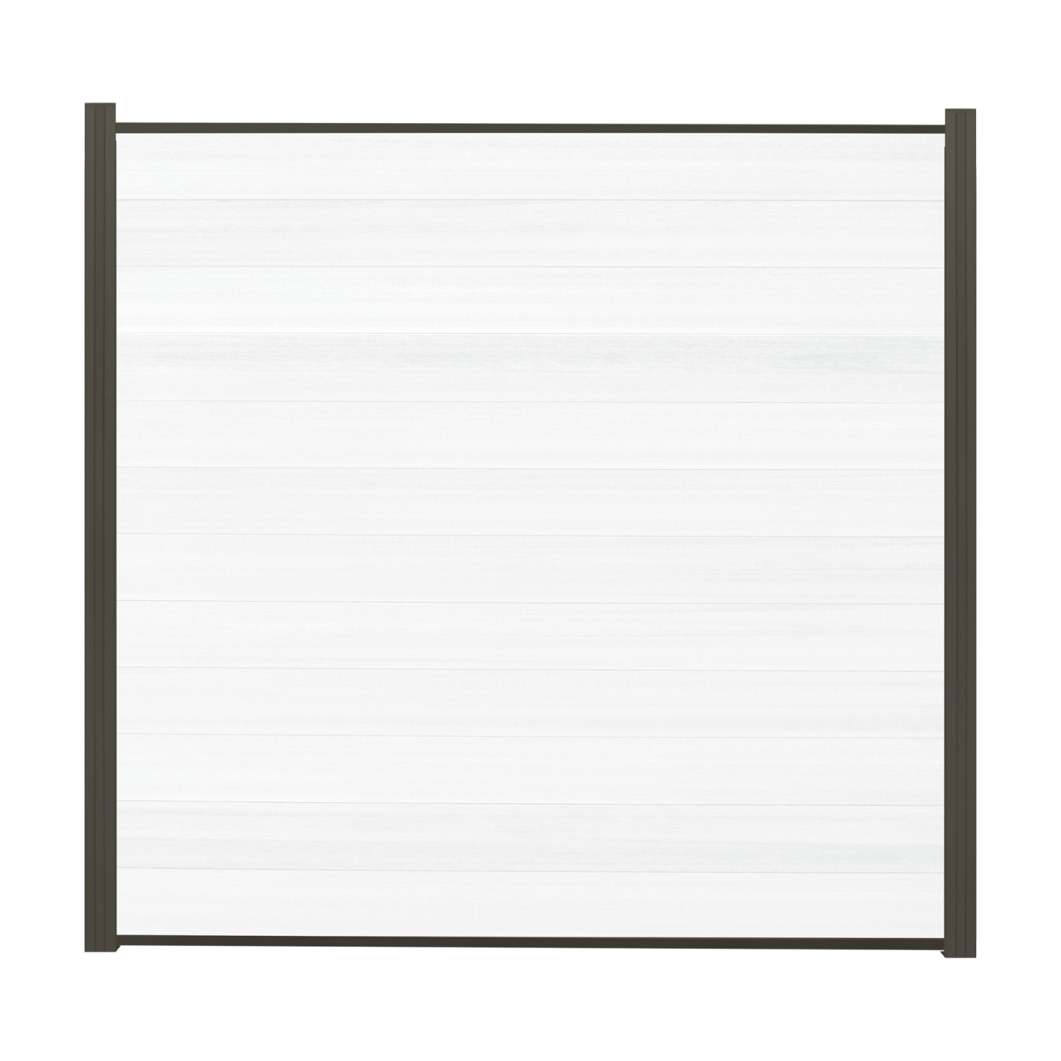 ELSKOP Steckzaun-Set für ein WPC-Zaunfeld 179x176 cm, coextrudiert