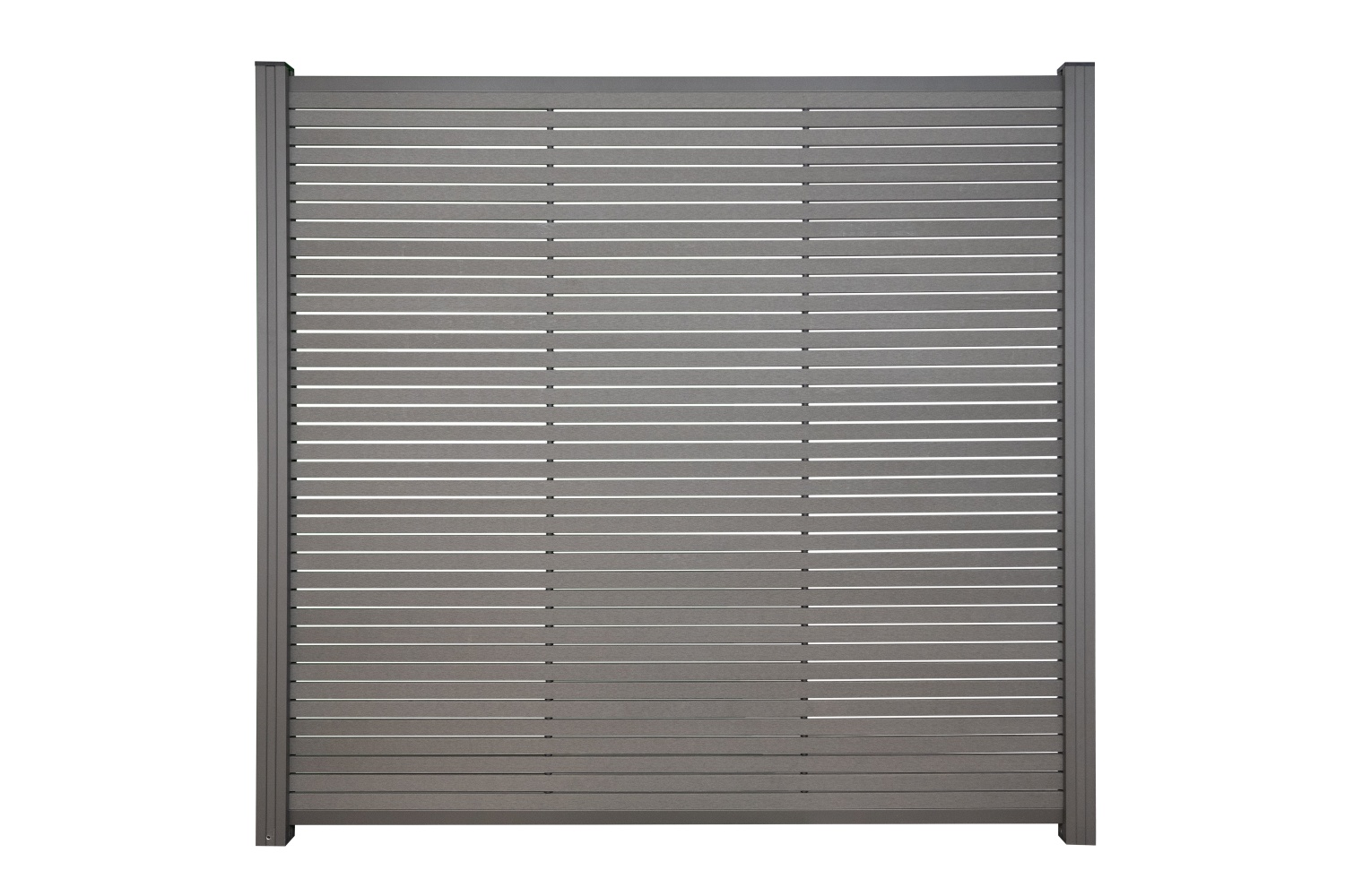 HÖRVIG BPC-Steckzaun-Set 180x180 cm schiefergrau inkl. Abschlussleisten Alu anthrazit