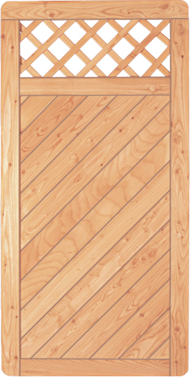 SJAGEN Sichtschutzelement 90x180 cm mit Rankgitter, Lärche, von T&J