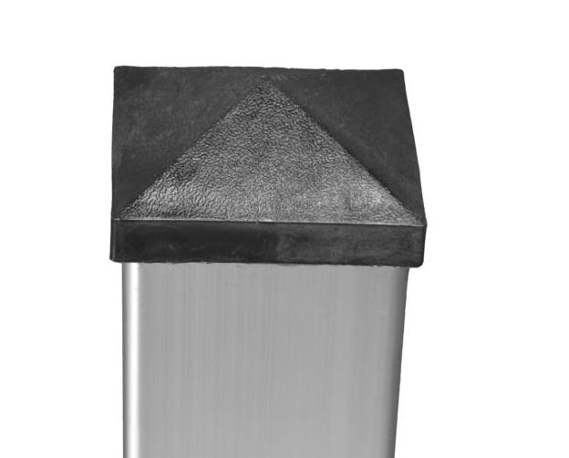 Pfostenkappe 74x74 mm Kunststoff Pyramide für Alu-Pfosten zu DALIAN/JINAN
