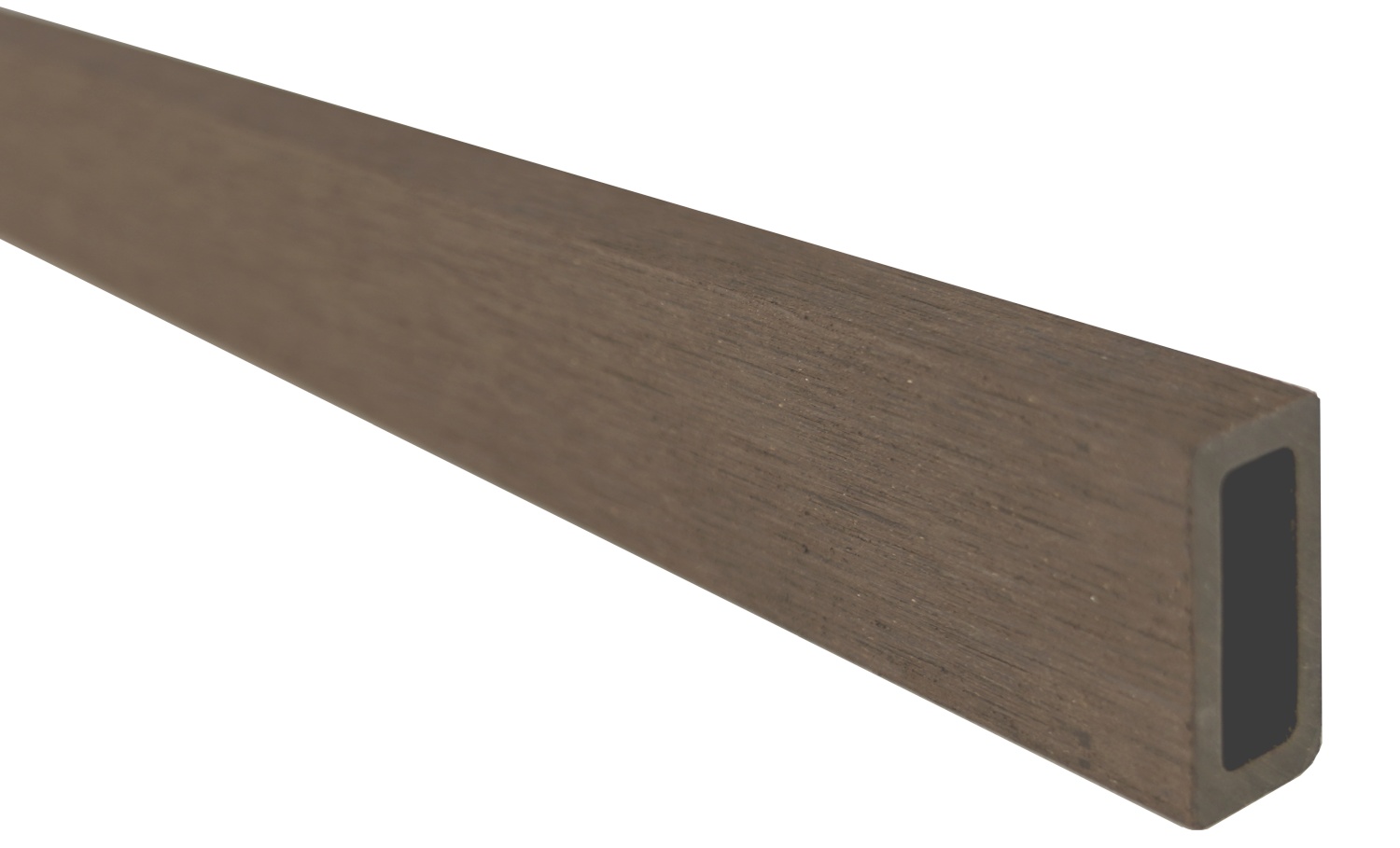 HÖRVIG BPC-Steckzaun-Set 180x180 cm schokobraun inkl. Abschlussleisten Alu silber