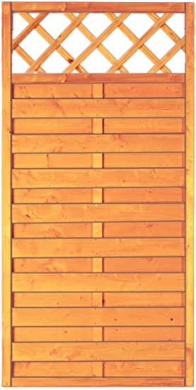 SUNLINE-Sichtschutz mit Rankgitter 90x180 cm, pinienfarbig lasiert