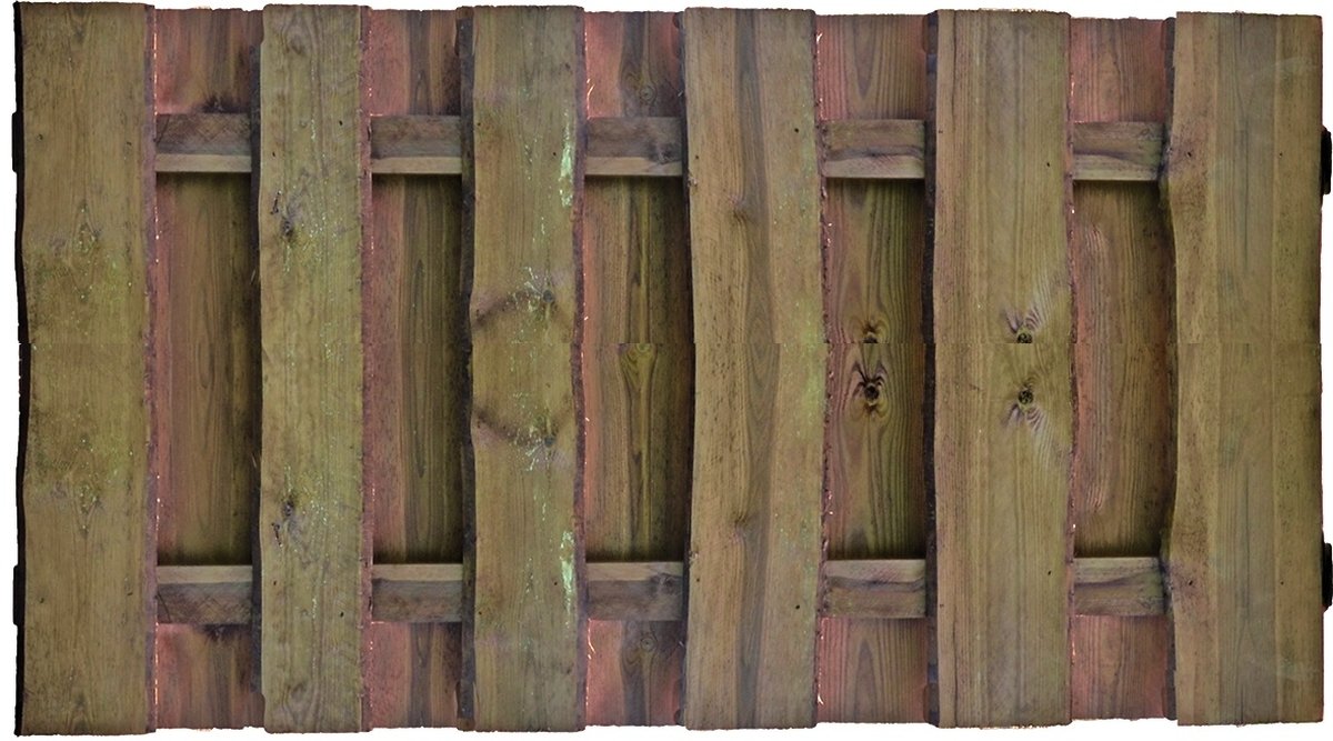 SEELAND Bretterzaun-Element sägerau 180x90 cm, Kiefer/Fichte kdi braun