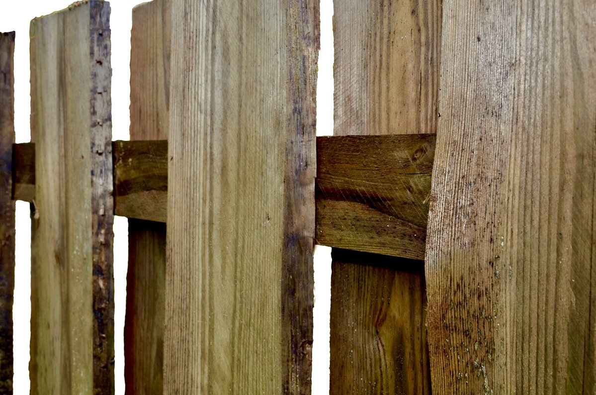 SEELAND Bretterzaun-Element sägerau 180x90 cm, Kiefer/Fichte kdi braun
