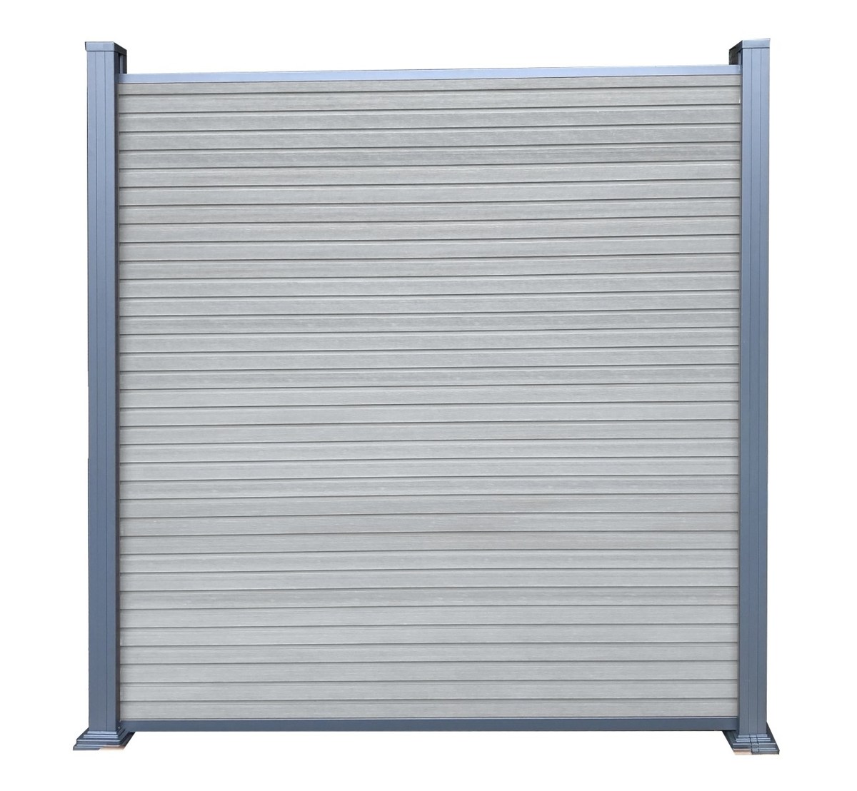 WAREN WPC-Steckzaun-Set 175x180 cm Farbe smoke white
