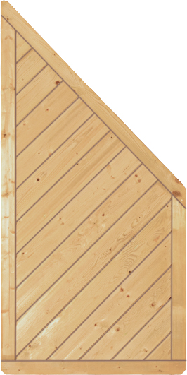 Classic-Diagonal Schräg-Element, geschlossen, kdi - B 90 x H 180/90 cm