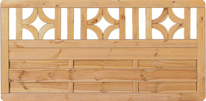 ANTIKZAUN Serie Terrassenzaun 180x90 cm kdi grün