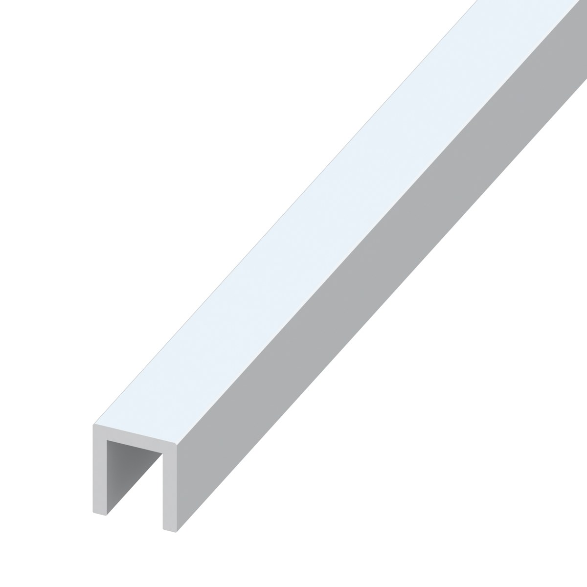 SYSTEM BOARD XL U-Abschlussprofil 178 cm, Aluminium