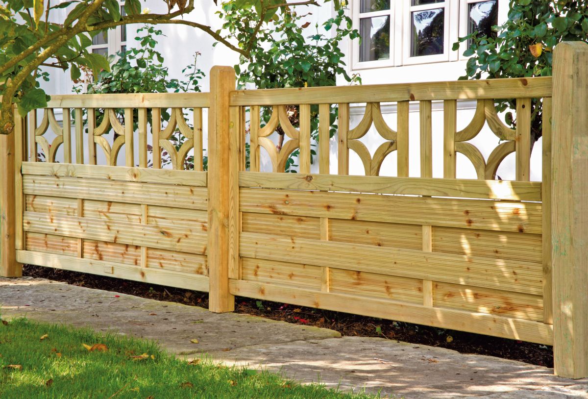 ANTIKZAUN Serie Terrassenzaun 180x90 cm kdi grün