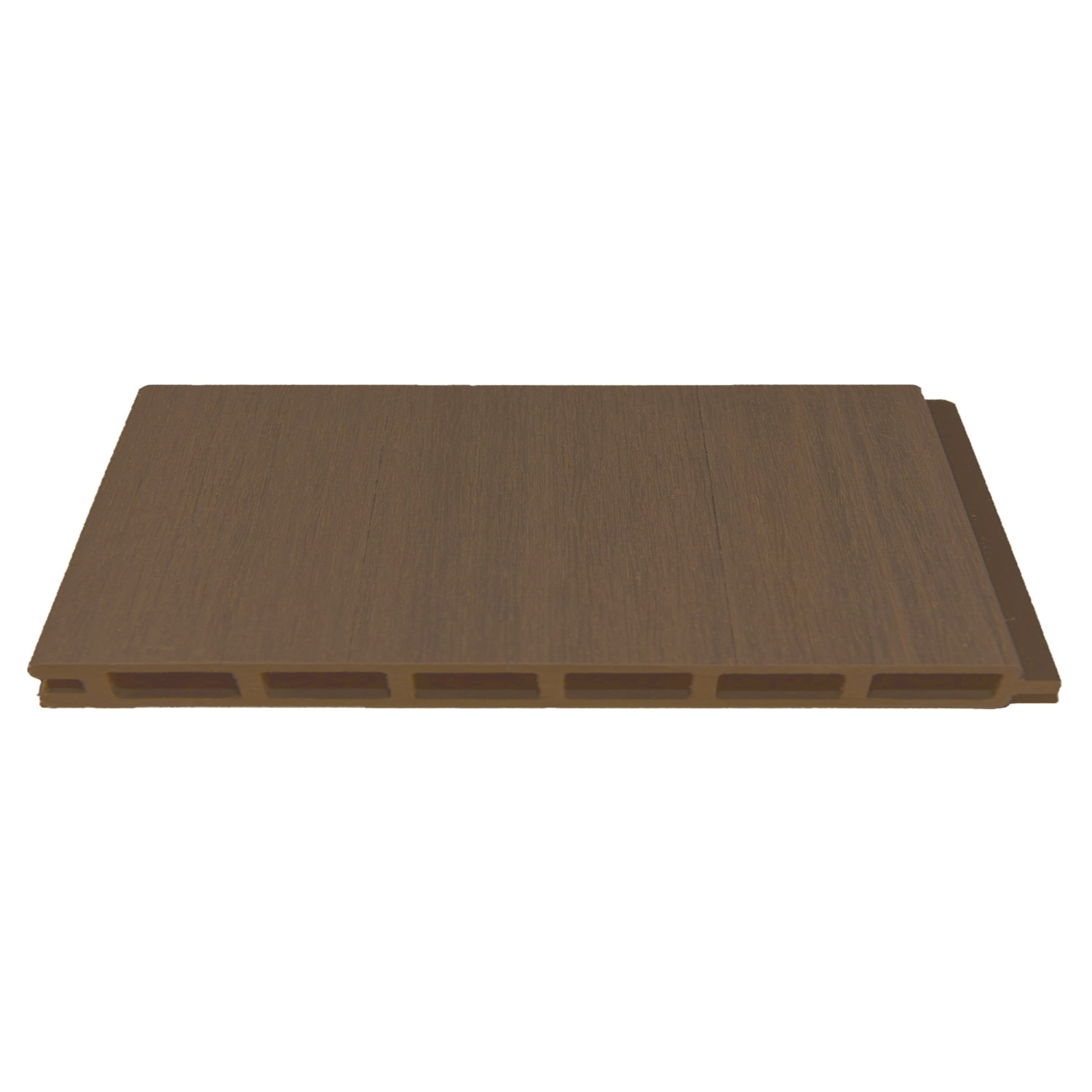 ELSKOP Steckzaun-Set für ein WPC-Zaunfeld 179x176 cm teak