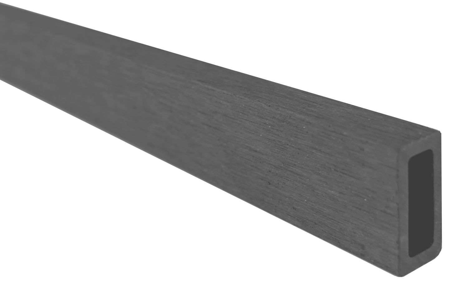 HÖRVIG BPC-Steckzaun-Set 180x180 cm schiefergrau inkl. Abschlussleisten Alu silber