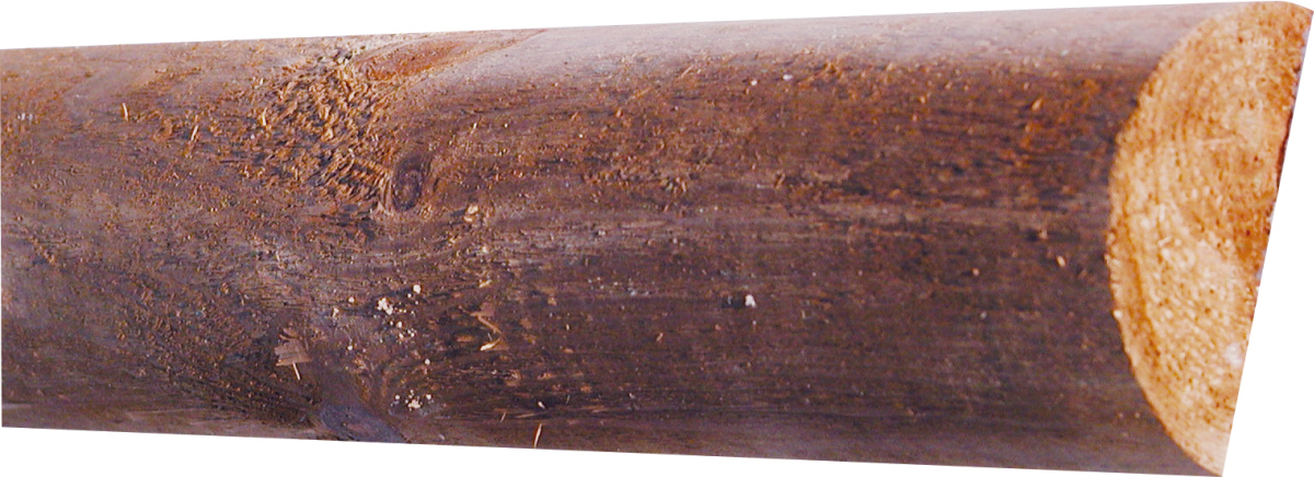 T&J Jägerzaun-Querriegel braun, Ø 7 x L 250 cm halbrund