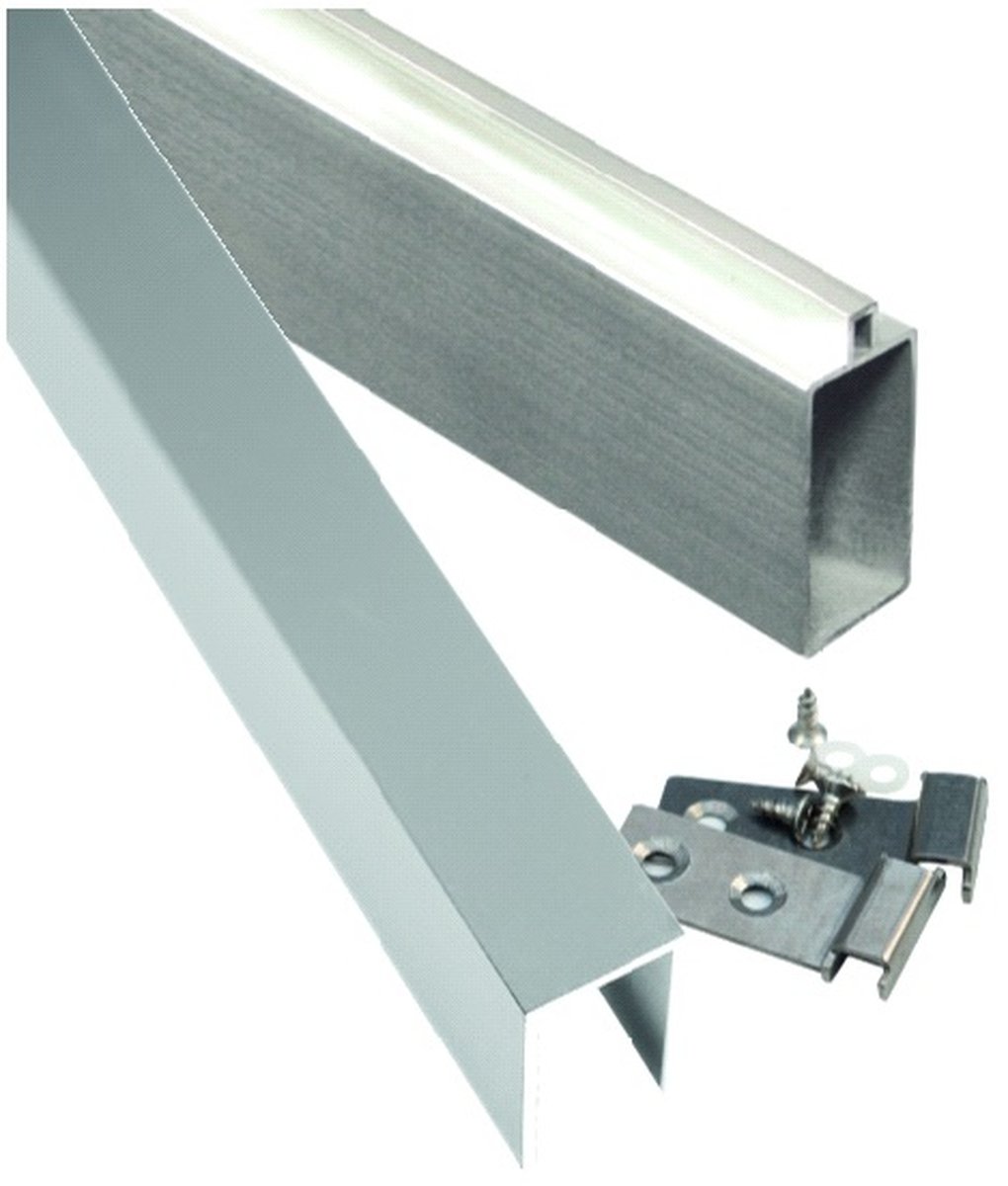 ÖLAND Leisten-Set für BPC-Steckzaun, Aluminium