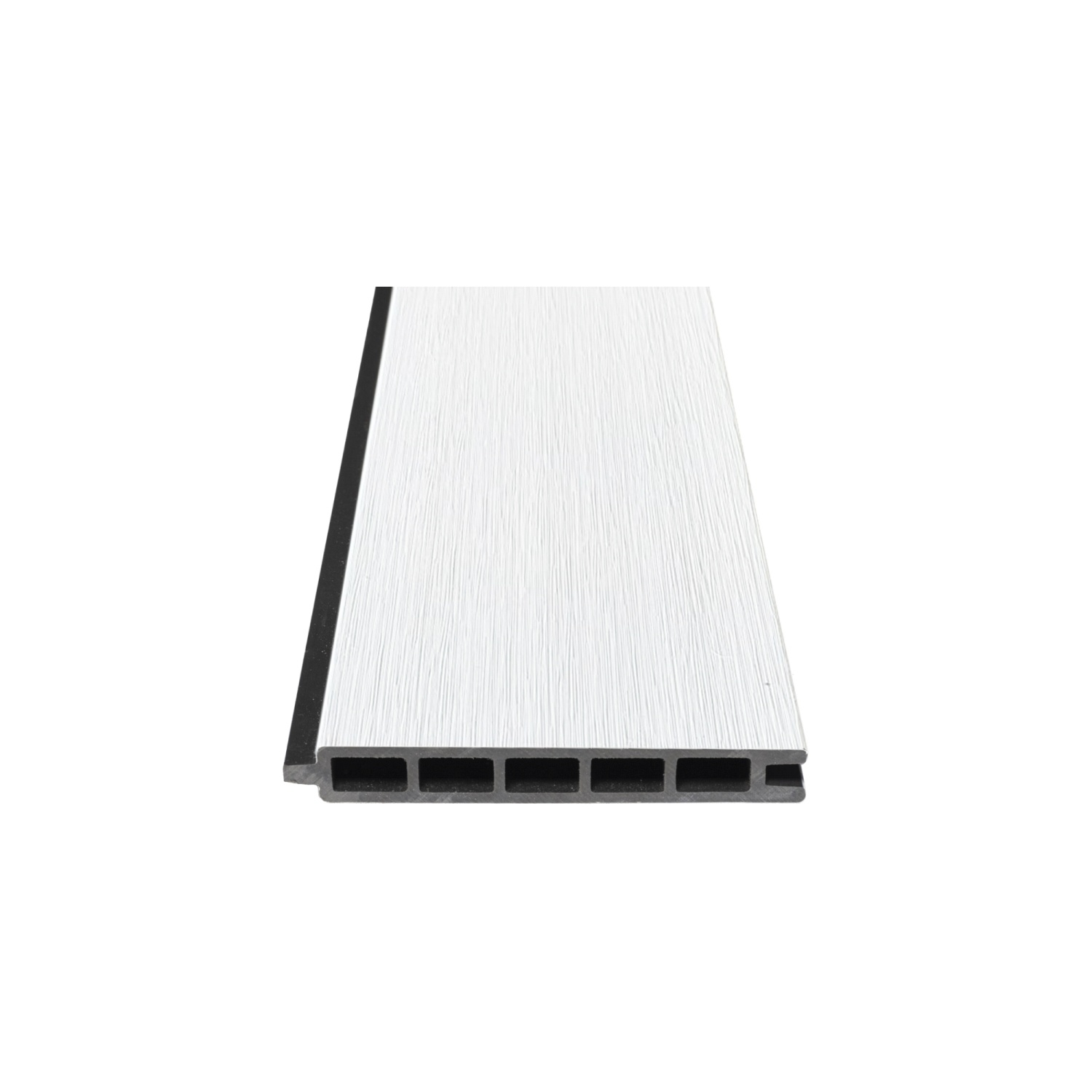 ELSKOP Steckzaun-Set für ein WPC-Zaunfeld 179x176 cm weiß