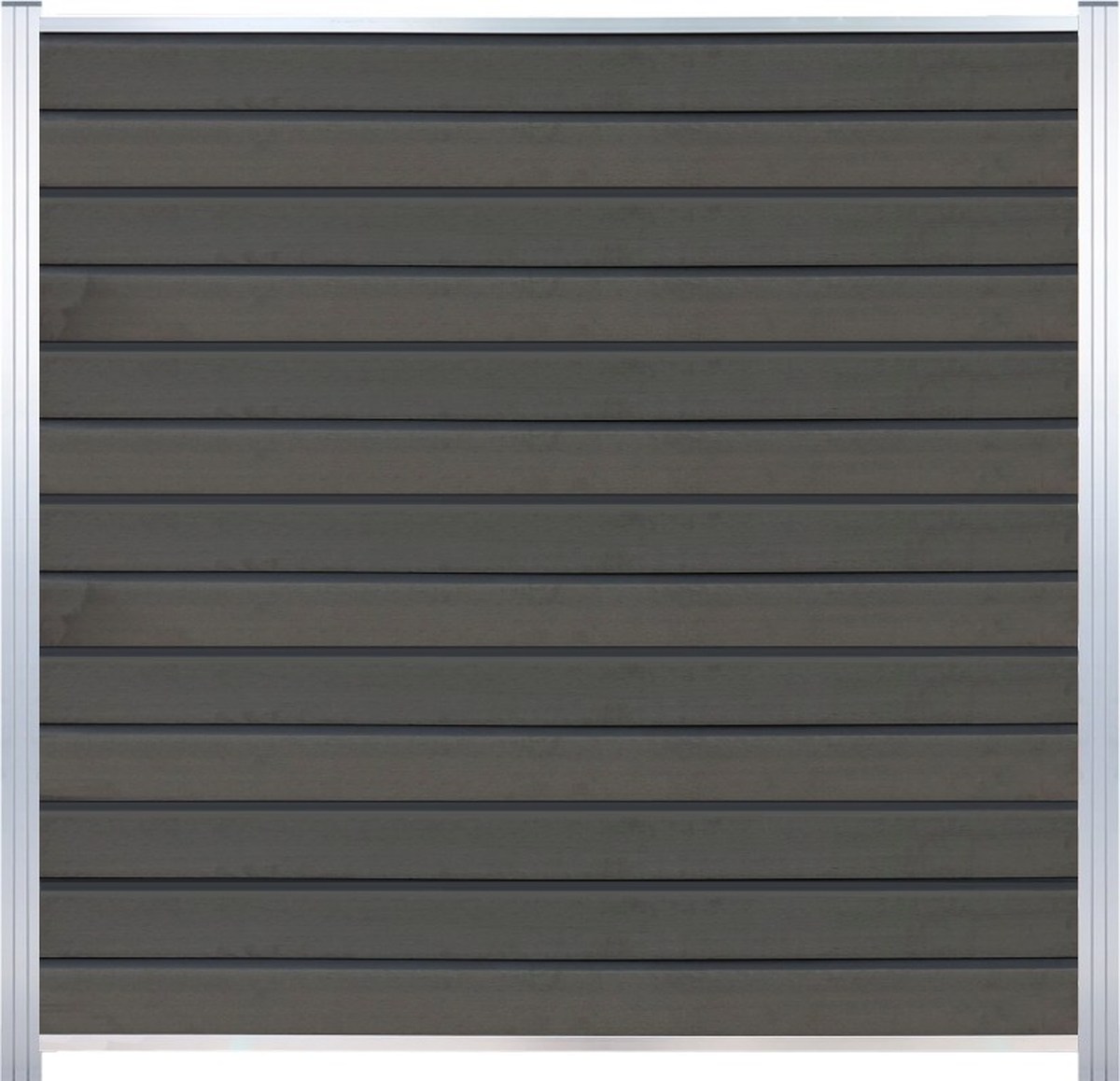 WOLLBACH WPC-Steckzaun-Set 175x180 cm grau